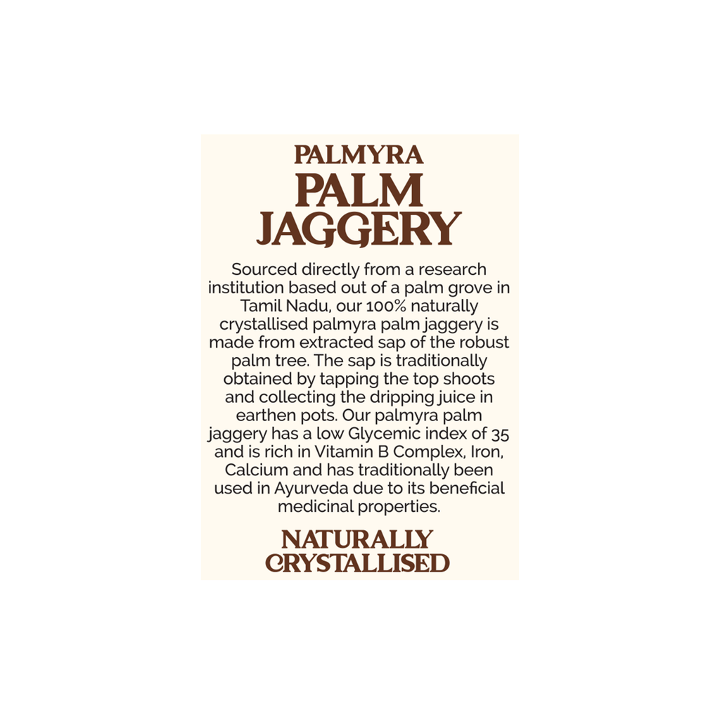 Palmyra Palm Jaggery (Low Glycemic Index)