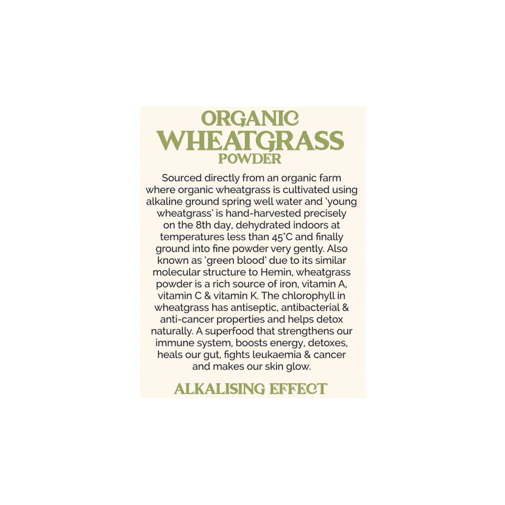 Organic Wheatgrass Powder 100G